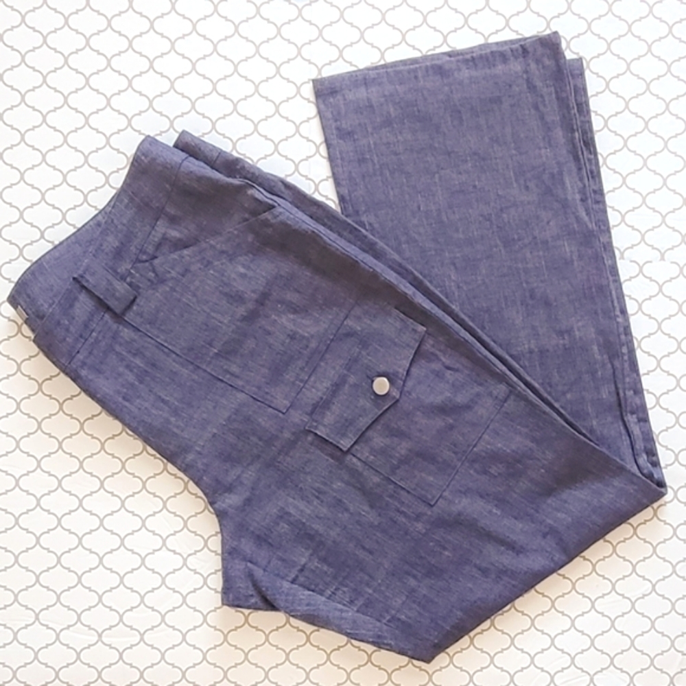 Kenar Linen Women's Cargo Trousers